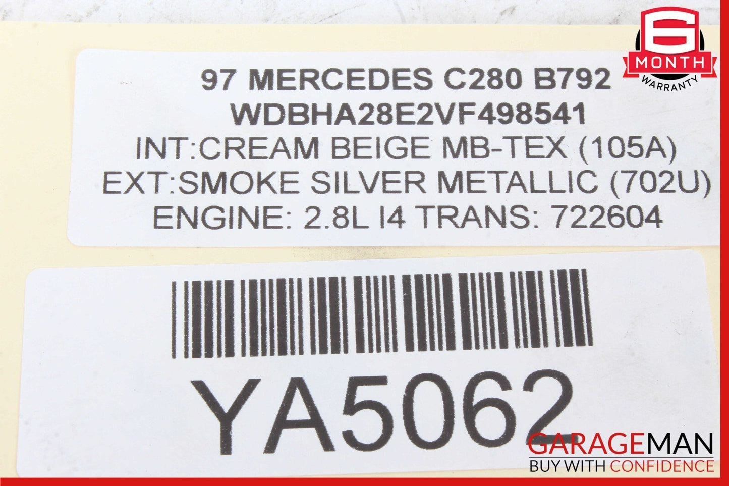 94-97 Mercedes W202 C280 Front Right Side Power Window Motor 0130821639 OEM
