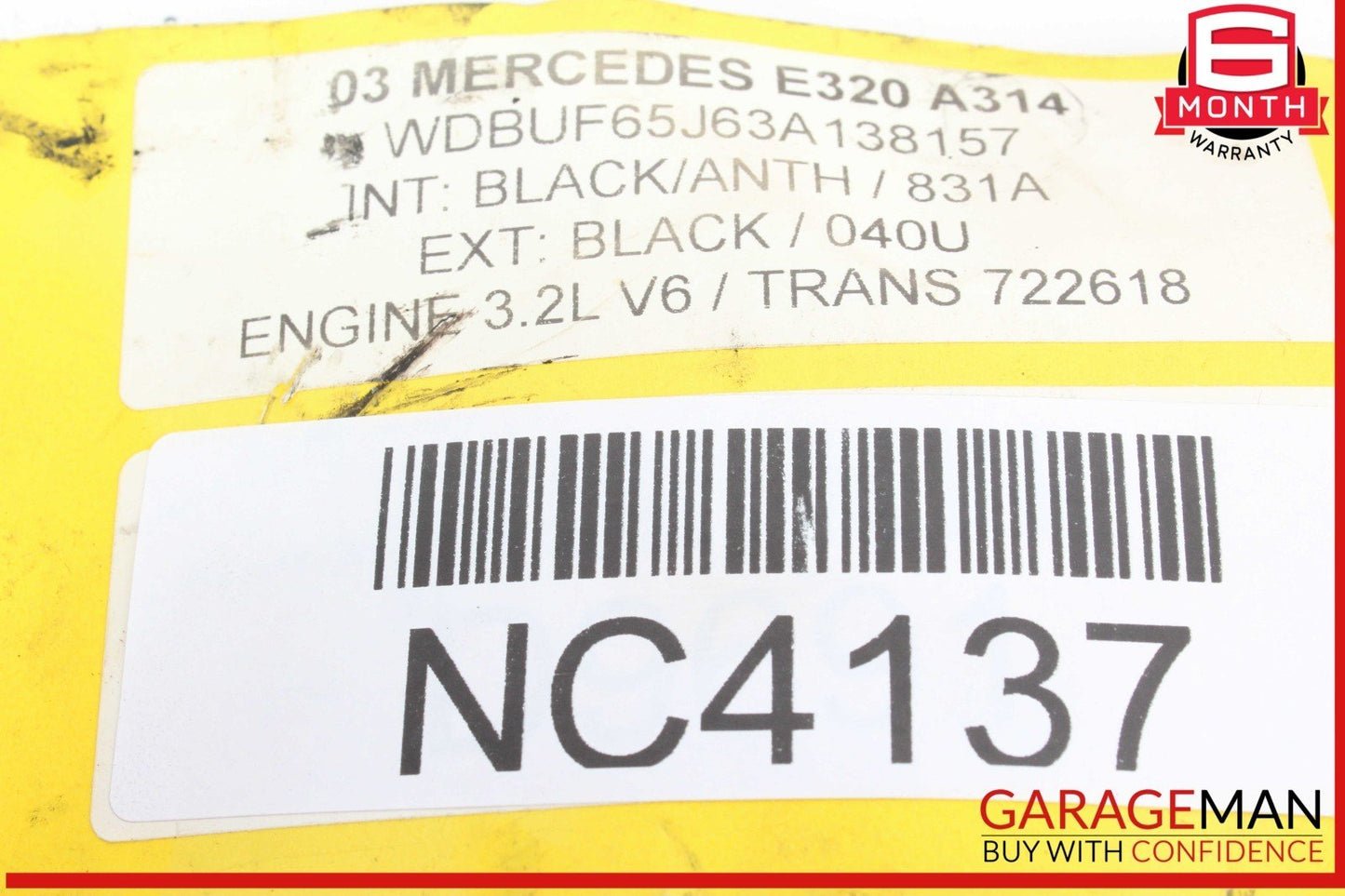 03-06 Mercedes W211 E320 E350 E500 Front Left Side Foglight Fog Light Lamp OEM