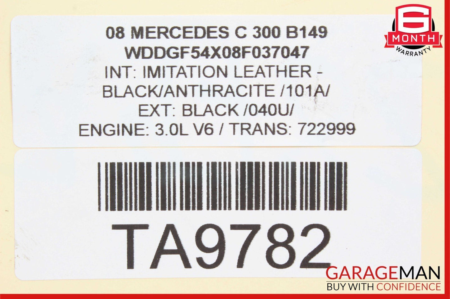 Mercedes W204 C300 GLK350 CLK350 E350 Engine Cylinder Head Cover Left Side OEM