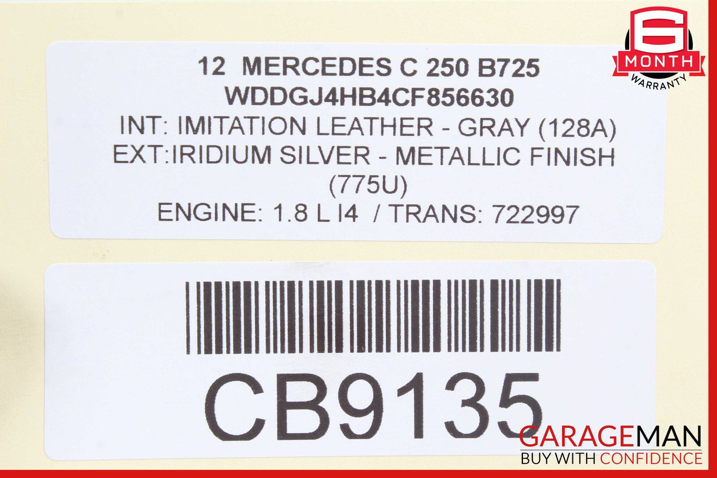 10-14 Mercedes W204 C250 C300 Rear Fuse Relay Box 2049060105 OEM