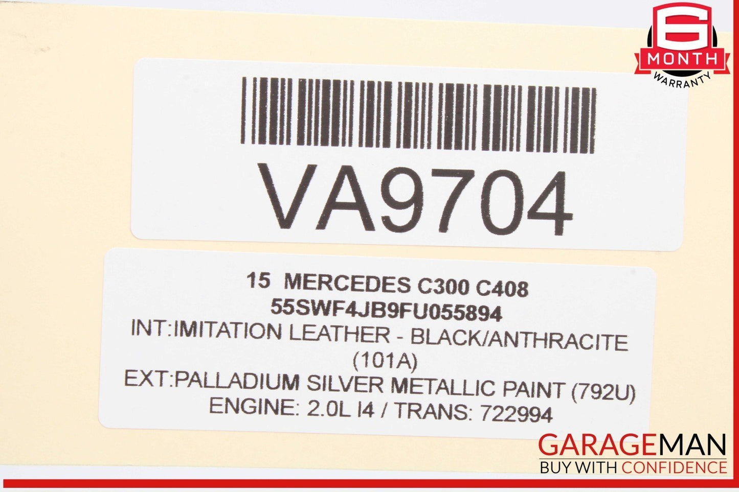 15-20 Mercedes W205 C300 Rear Left or Right Suspension Upper Control Arm OEM