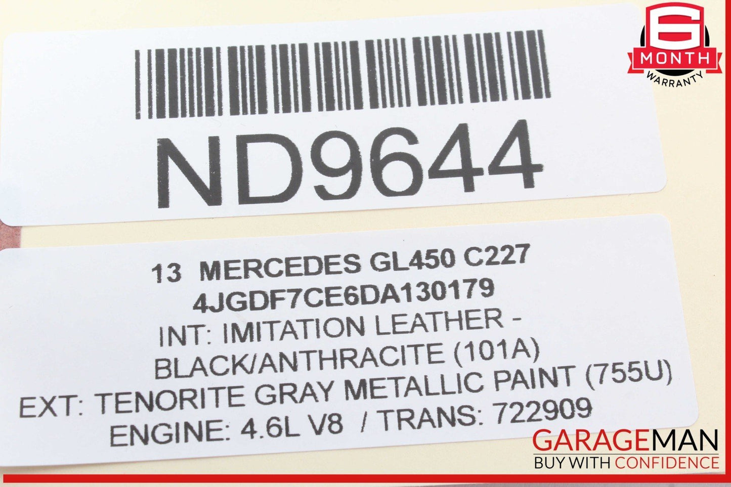 12-19 Mercedes X166 GL450 ML400 GLE350 Rear Left Side Door Control Module Unit