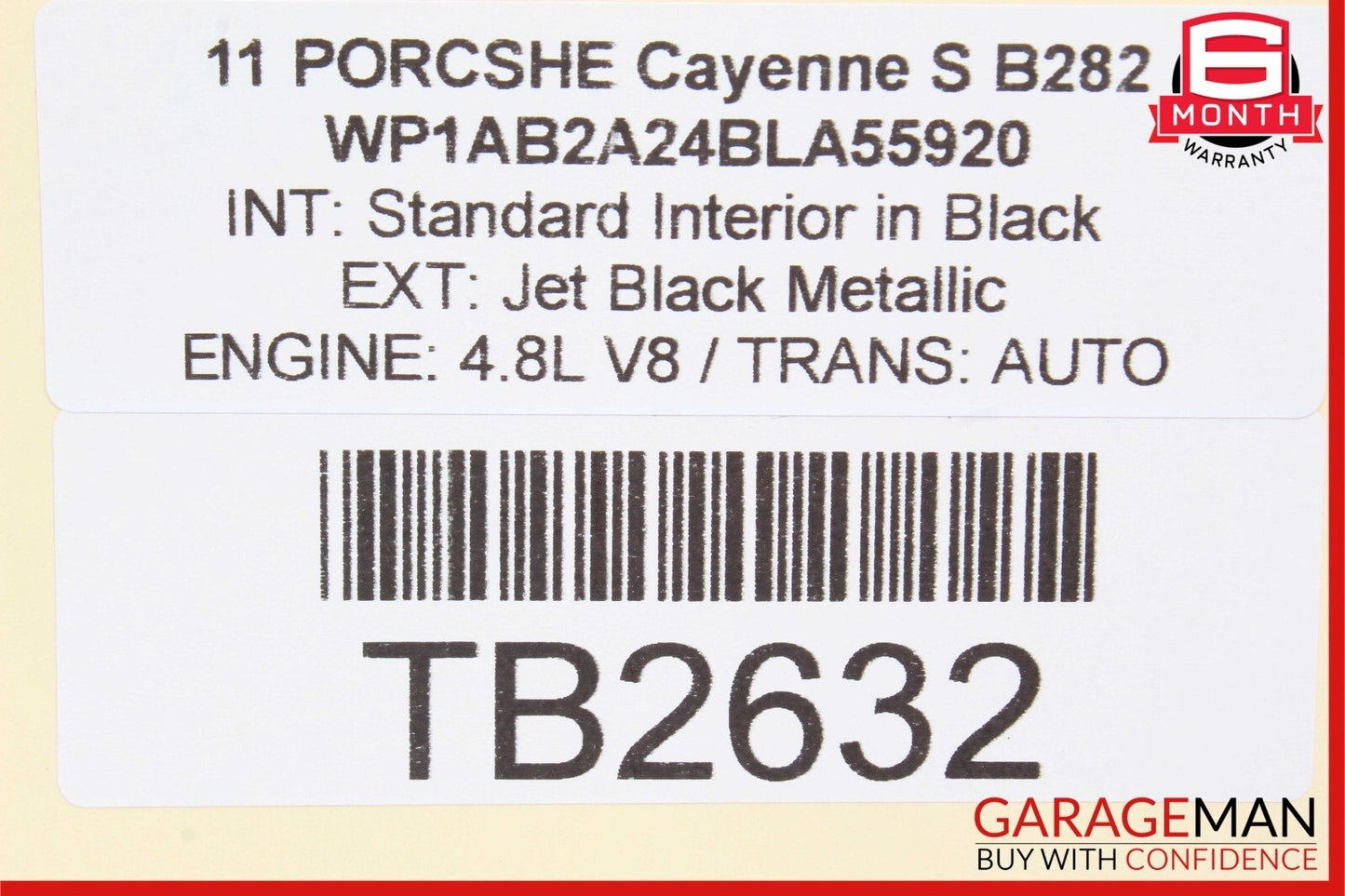 11-17 Porsche Cayenne 958 S Interior Mirror Trim Cover 7PP863081 OEM