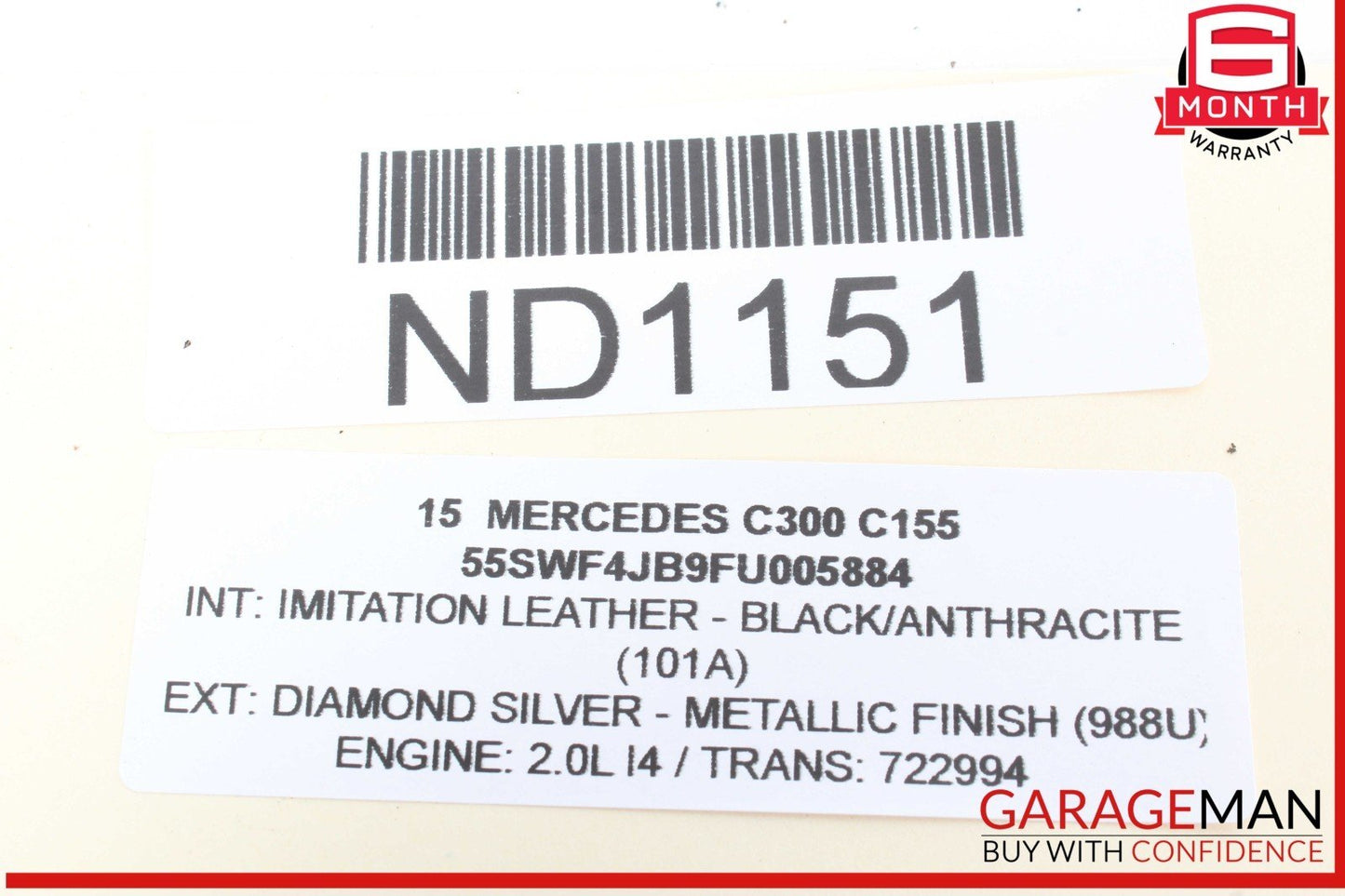 15-20 Mercedes W205 C300 C350e C43 AMG Rear Left Side Door Lock Latch Actuator