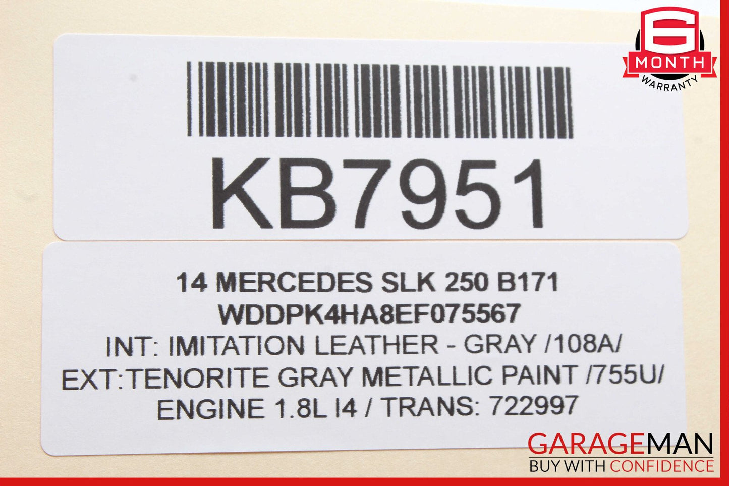 08-20 Mercedes R172 SLK250 C350 Headlight Fog Light Switch Control Module OEM