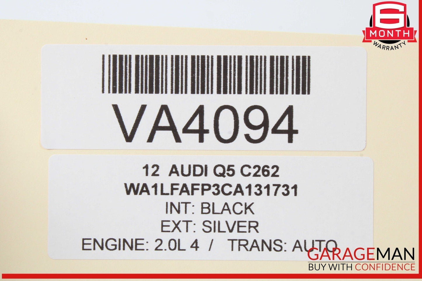 09-17 Audi Q5 Front Right Passenger Side Window Regulator Motor 8K0959802B OEM
