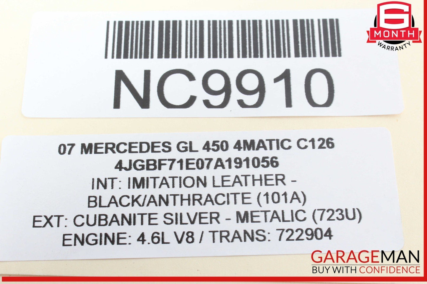 06-12 Mercedes X164 GL450 4MATIC Rear Right or Left Tie Rod Upper Control Arm