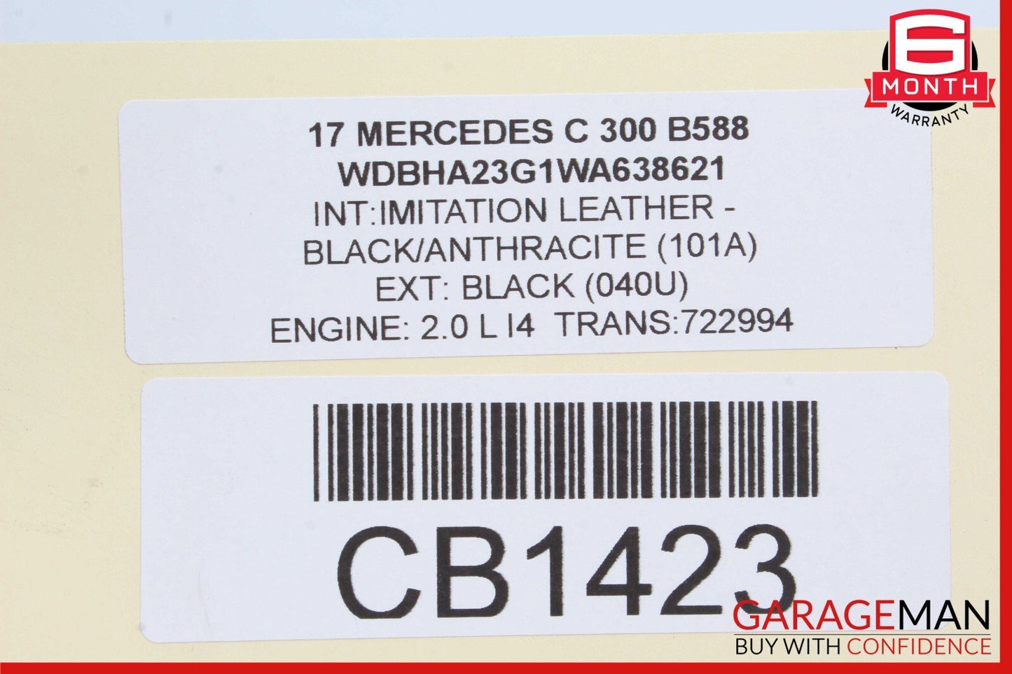 15-20 Mercedes W205 C300 Front Right Side Bumper Reinforcement Bracket OEM