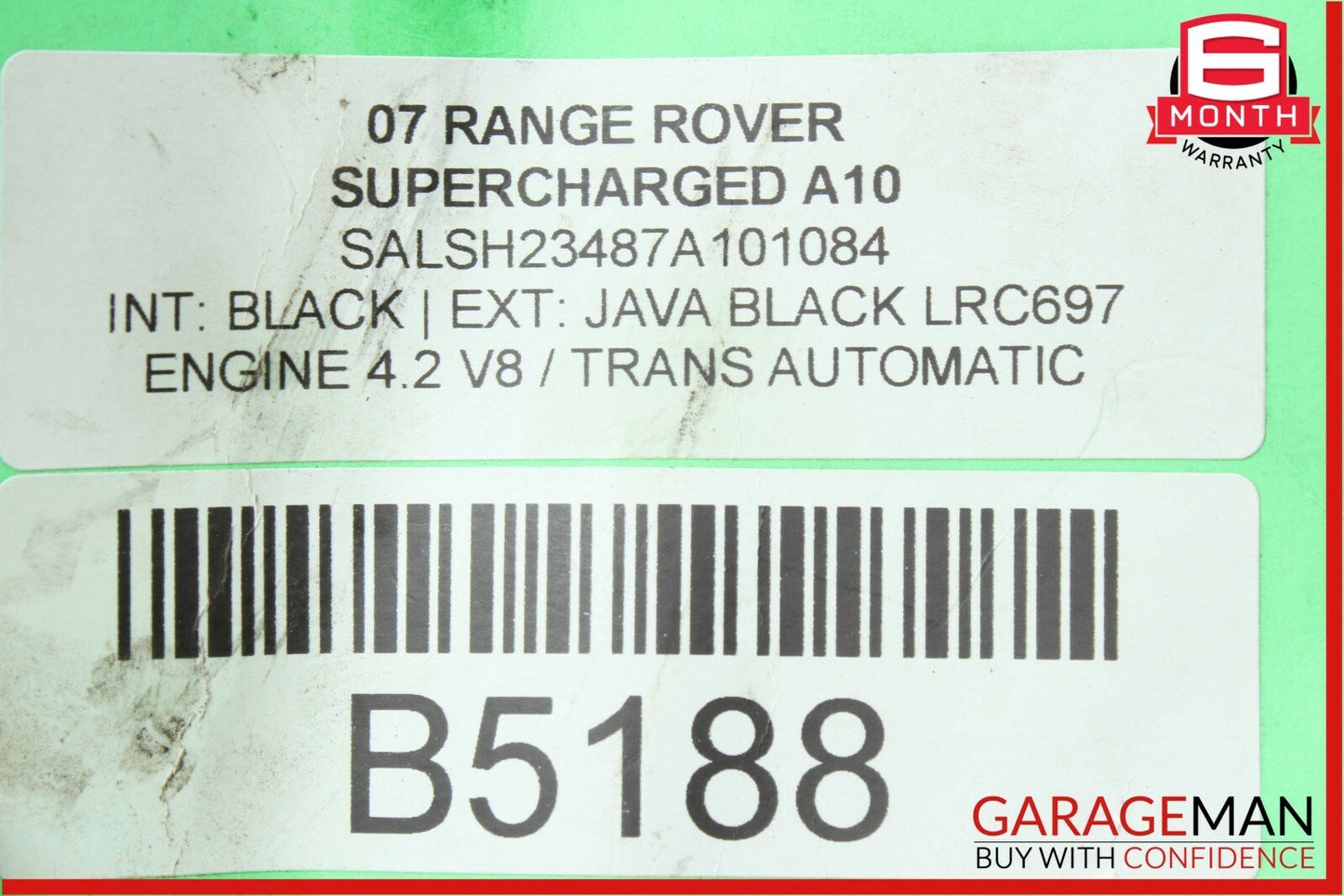 06-09 Range Rover Supercharged Headlight Head Light Lamp Control Switch Black