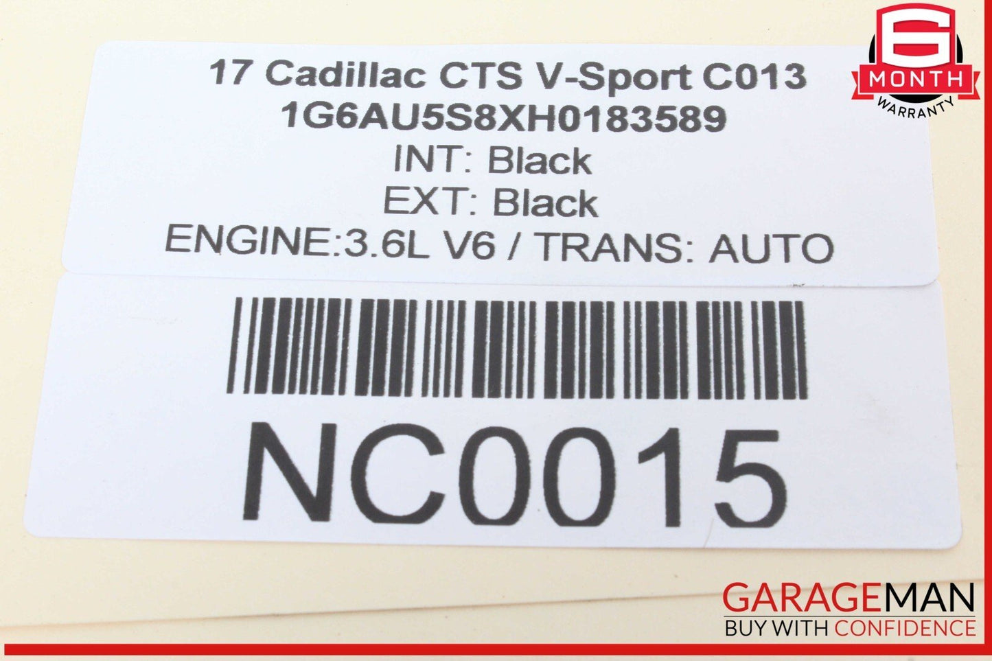 14-19 Cadillac CTS V-Sport Rear Right Passenger Side Exterior Door Handle OEM