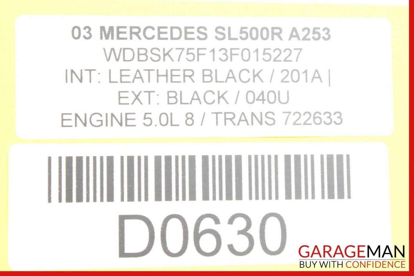03-08 Mercedes R230 SL500 Front Right Passenger Side Under Seat Control Module