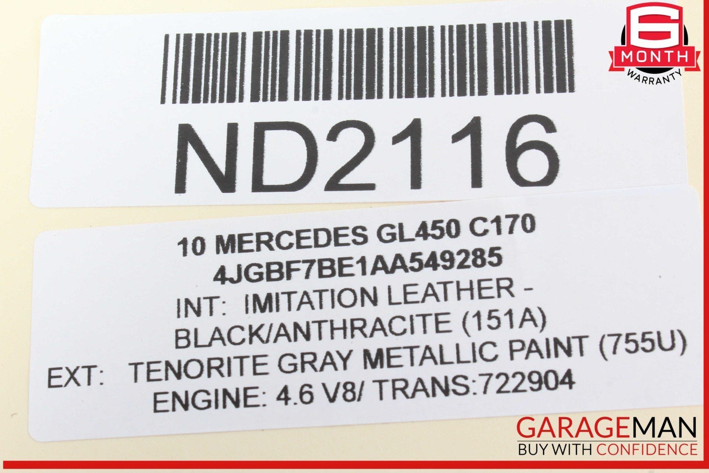 06-13 Mercedes X164 GL450 R350 Front Left Driver Side Door Control Module OEM