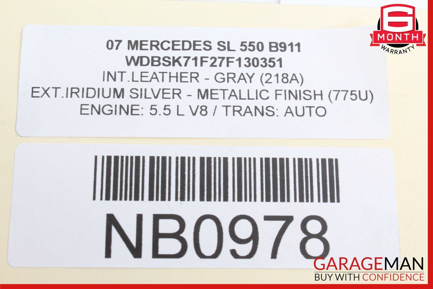 07-12 Mercedes R230 SL550 Sachs Rear Left ABC Hydraulic Shock Absorber Assy