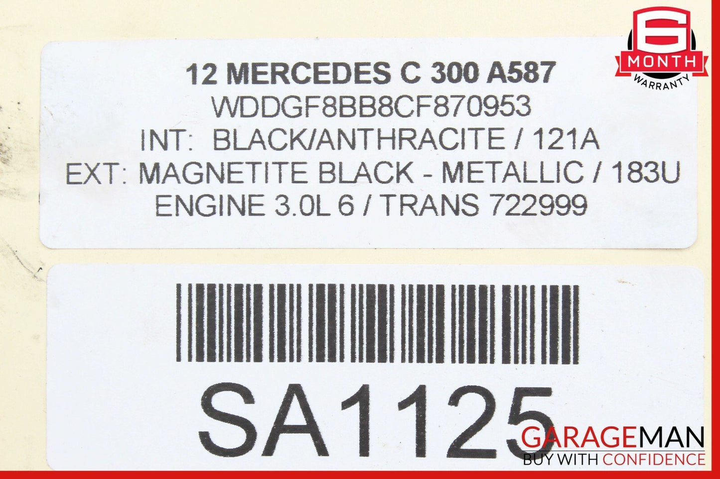 08-14 Mercedes W204 C300 4Matic Front Left Side Drive Axle Shaft CV Half Shaft