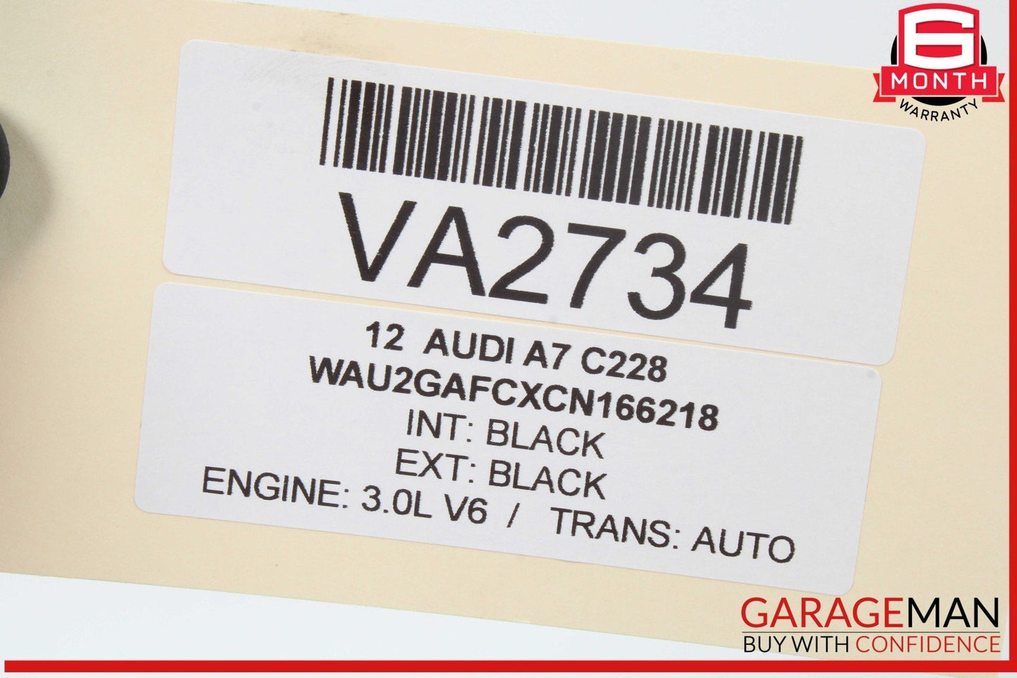12-18 Audi A7 Quattro Rear Left Driver Side Door Window Regulator Motor OEM