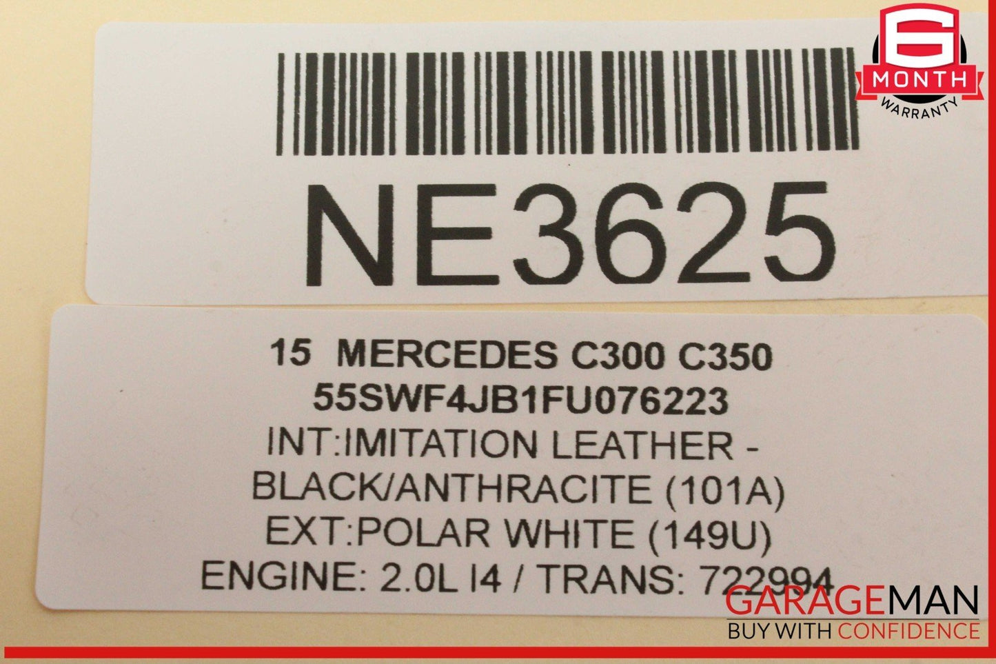 15-20 Mercedes W205 C300 Rear Right Passenger Side Axle CV Half Shaft OEM