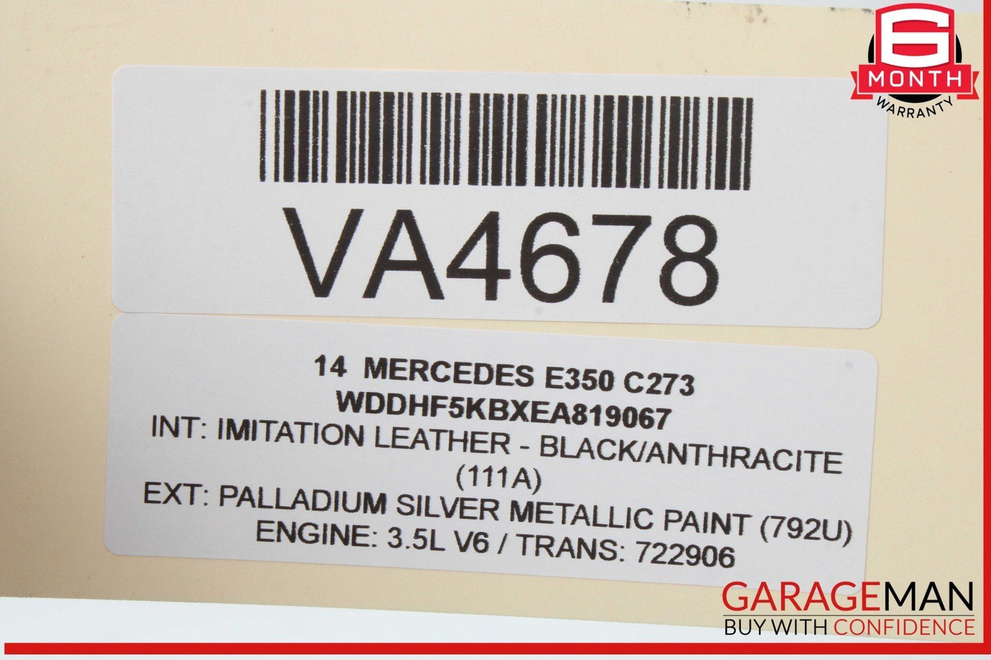 08-18 Mercedes W212 E350 GL450 R350 Subwoofer Amp Amplifier Harman Becker OEM