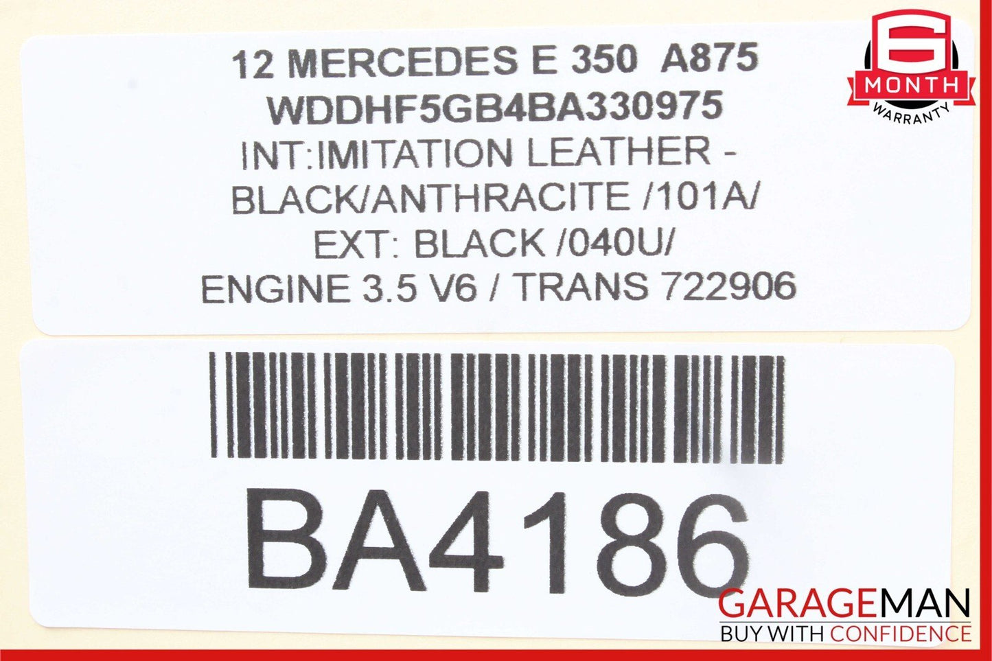 10-18 Mercedes W212 E250 E350 E550 CLS550 Rear Overhead Dome Light Reading Map