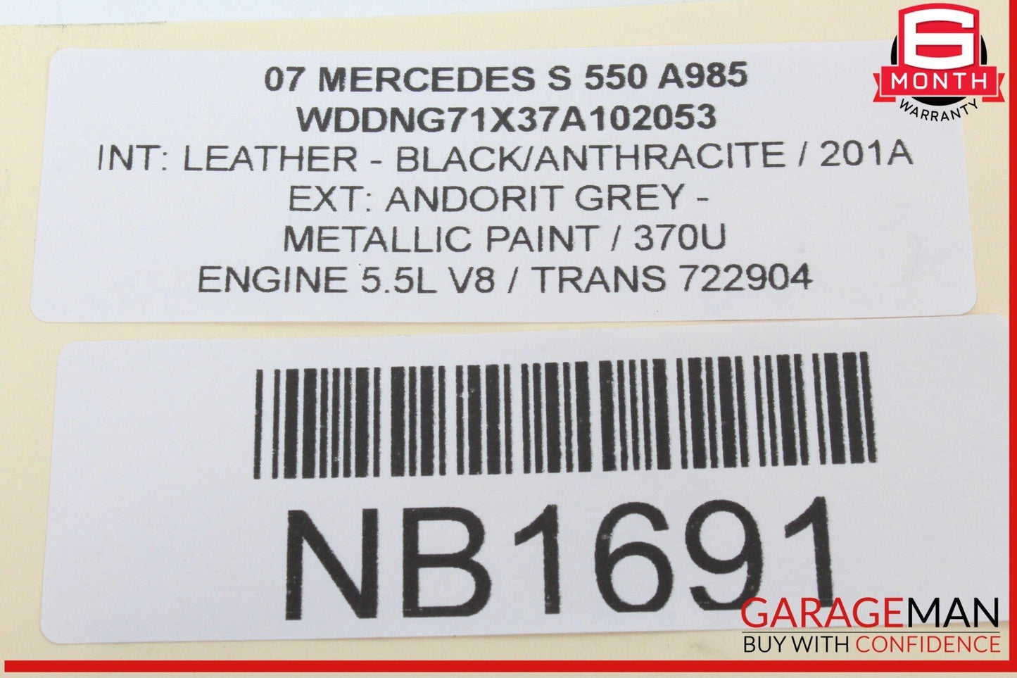 07-13 Mercedes W221 S550 Front Left Exterior Door Handle Keyless Go OEM