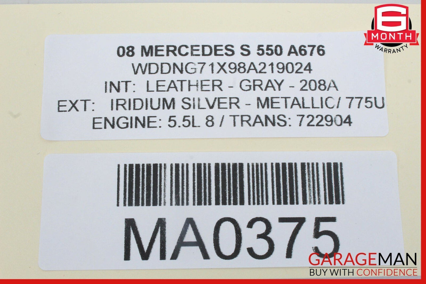 07-13 Mercedes W221 S550 Rear Right Passenger Side Door Control Module Unit A128