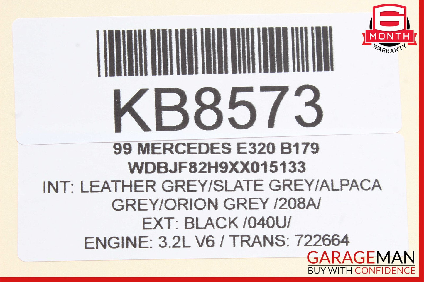 96-03 Mercedes W210 E320 Rear Left Side Door Sound Speaker OEM