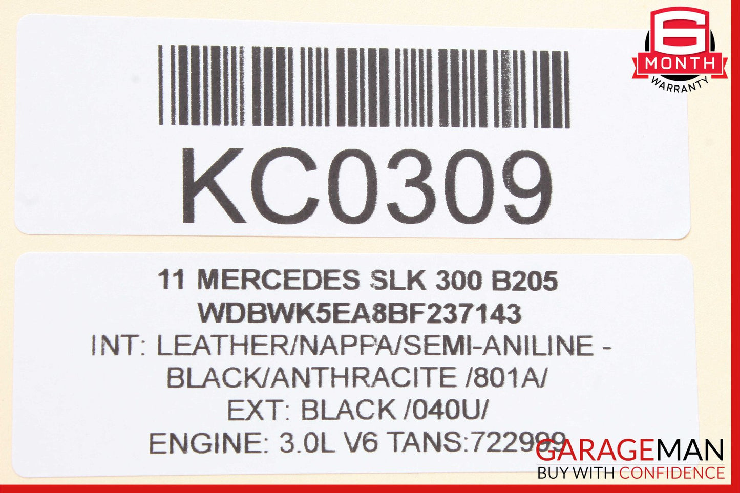 05-11 Mercedes R171 SLK300 SLK350 Central Gateway Control Module OEM