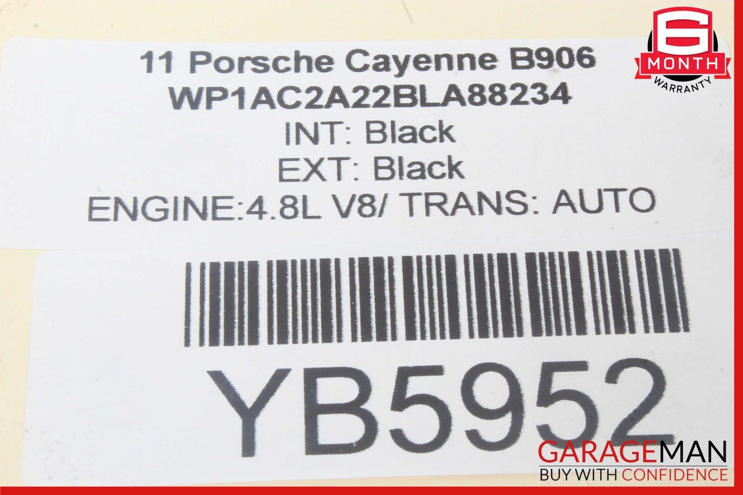 11-18 Porsche Cayenne 958 Front Left Side Door Window Regulator Motor Unit OEM