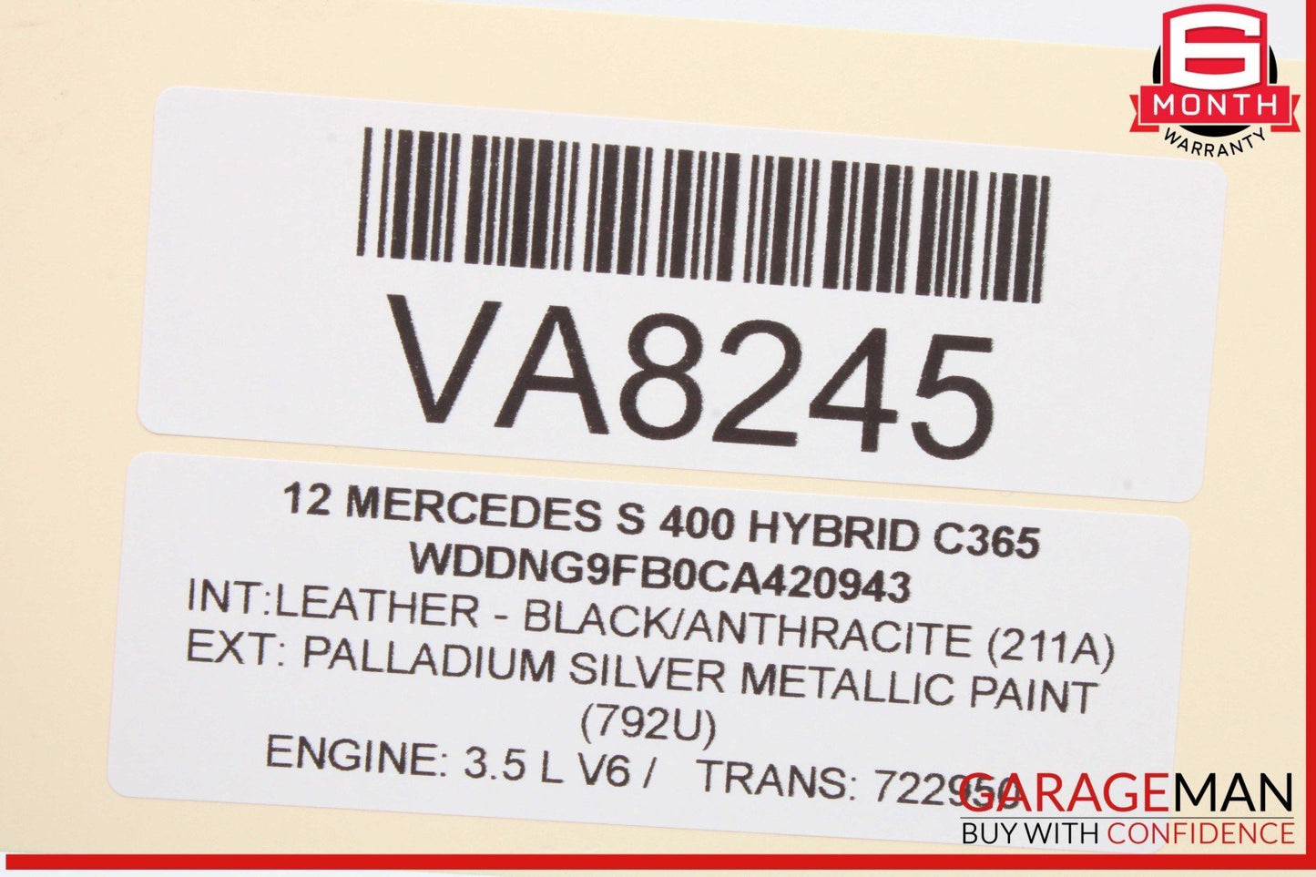 07-13 Mercedes-Benz S400 W221 Rear Right Window Regulator Motor 2218203042