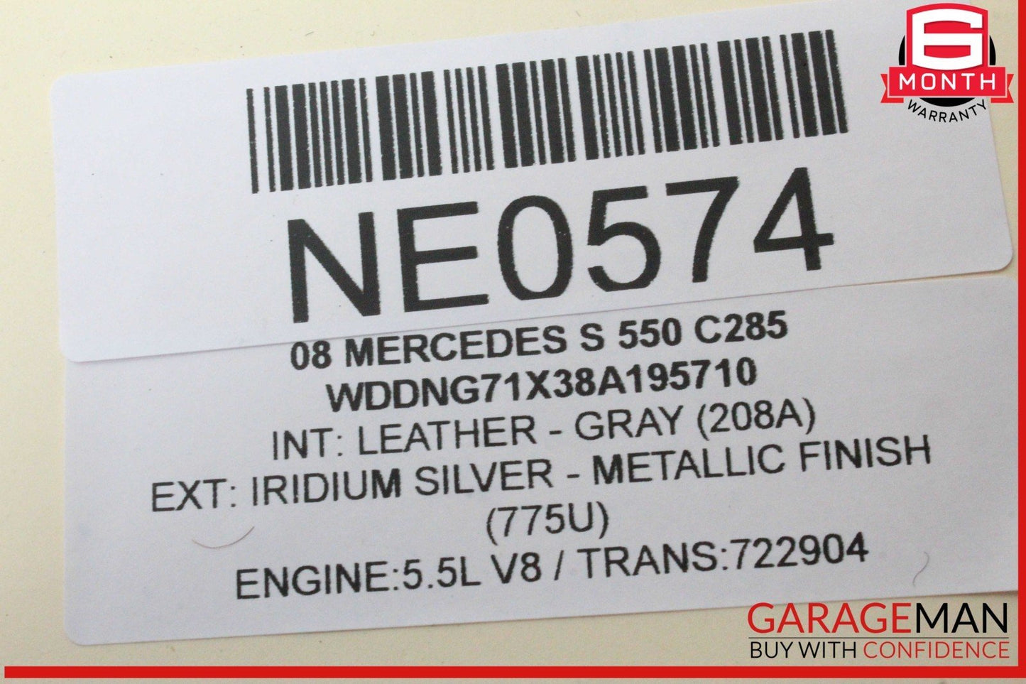 07-09 Mercedes W221 S550 CL550 Parking Back Up Reverse Distance Control Module
