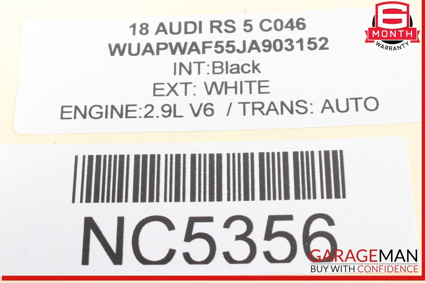 18-23 Audi RS5 S5 Rear Left Driver Side CV Axle Driveshaft 8W0501203F OEM