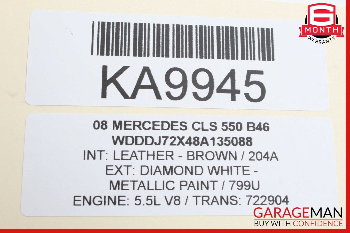 06-11 Mercedes CLS550 CLS500 E550 Rear Door Keyless Go Control Module Unit