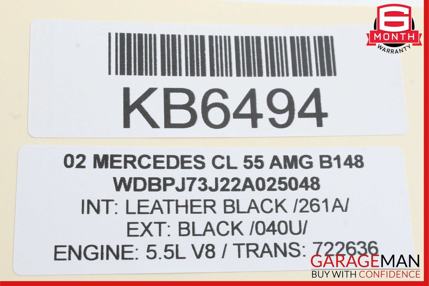 00-13 Mercedes W215 CL55 AMG Seat Belt Seatbelt Tension Sensor 2158600505 OEM
