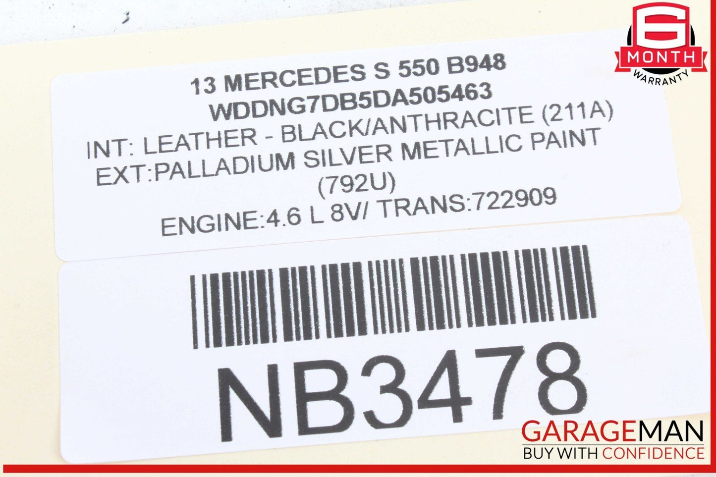 10-13 Mercedes W221 S550 S400 Front Left Side LED Daytime Running Light Fog Lamp