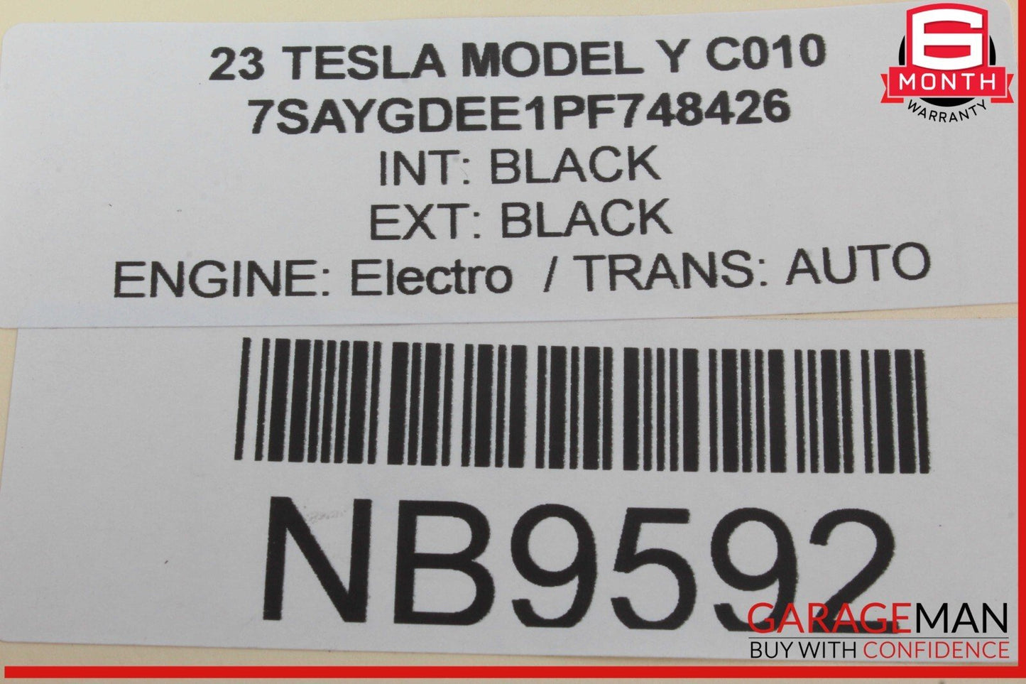 17-23 Tesla Model Y 3 Front / Rear Left Driver Side Exterior Door Handle OEM