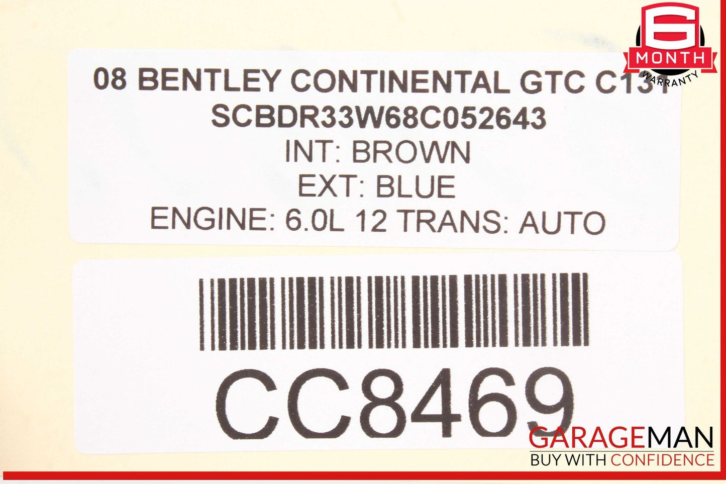 03-13 Bentley Continental GTC Rear Right Side Spindle Knuckle Hub OEM