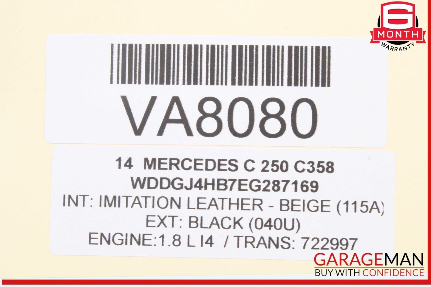 13-20 Mercedes W204 C250 Rear Bumper Blind Spot Radar Distance Sensor Module OEM