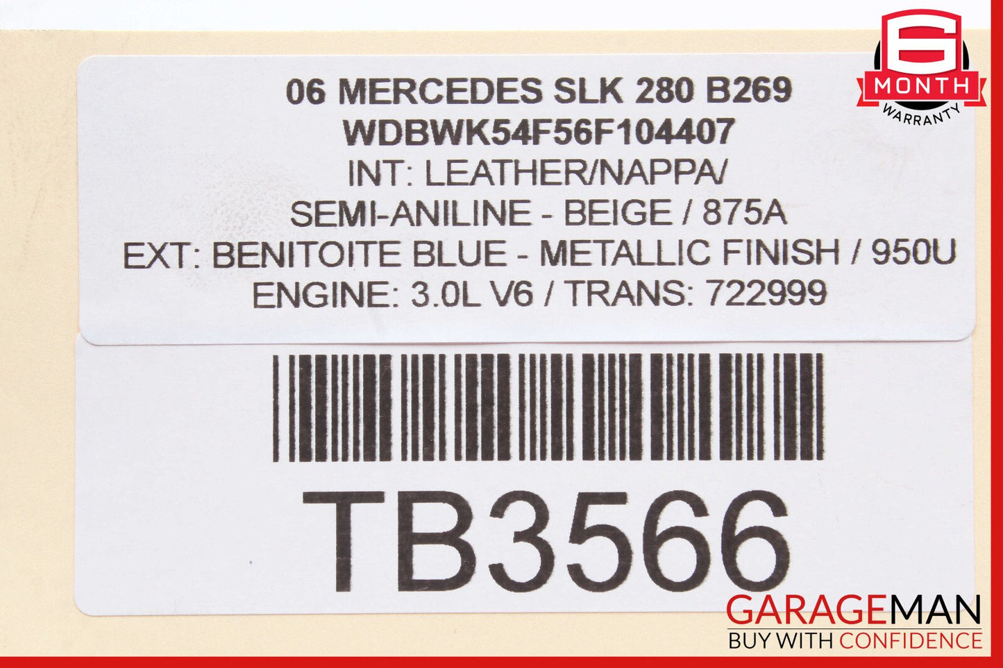 05-13 Mercedes R171 SLK280 E350 C300 Engine Oil Separator Cover 2720160134 OEM