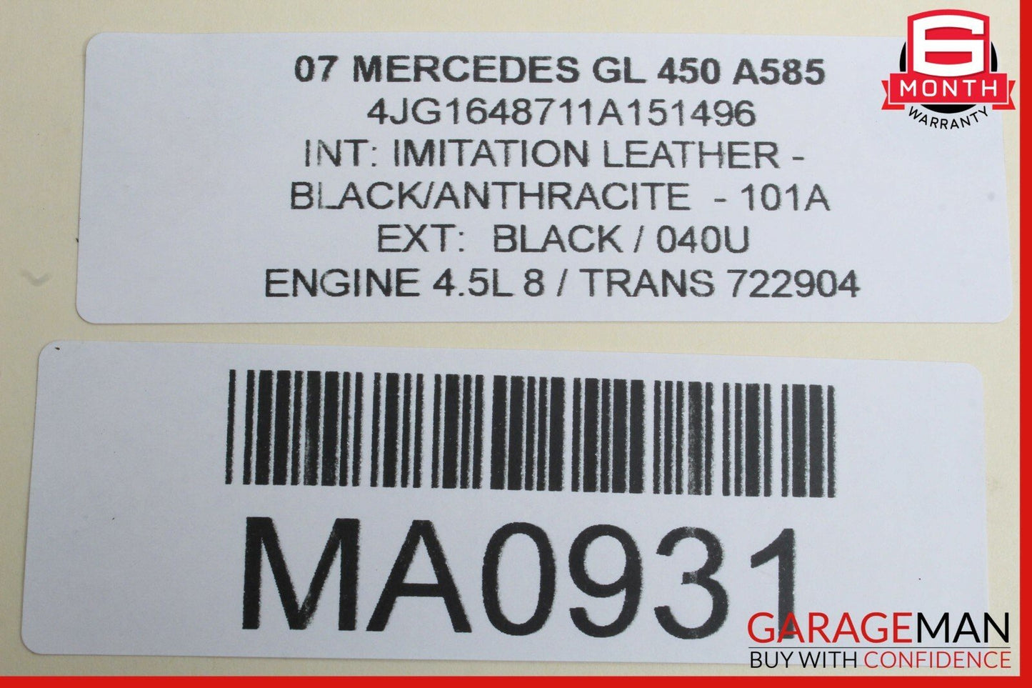 03-09 Mercedes X164 GL450 E63 AMG Sirius Satellite Radio Receiver Module Unit