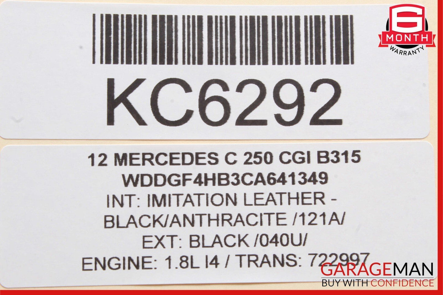 08-15 Mercedes W204 C250 Headlight Fog Light Switch Control Module OEM