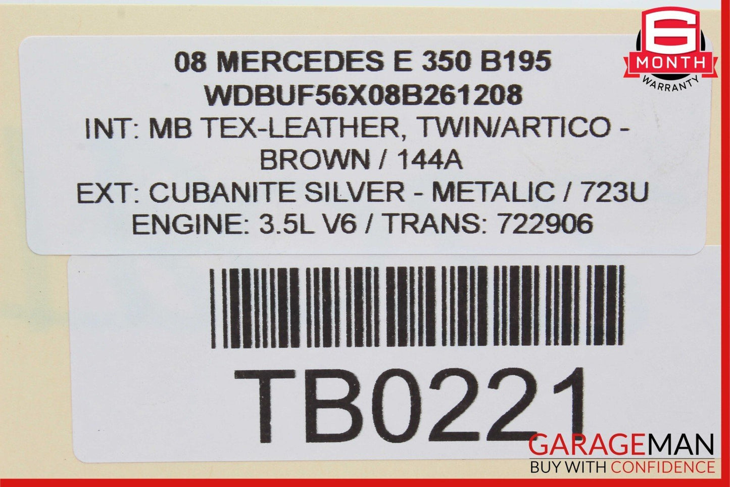 03-09 Mercedes W211 E350 RWD Rear Right & Left Shock Absorber Set of 2 Pc OEM
