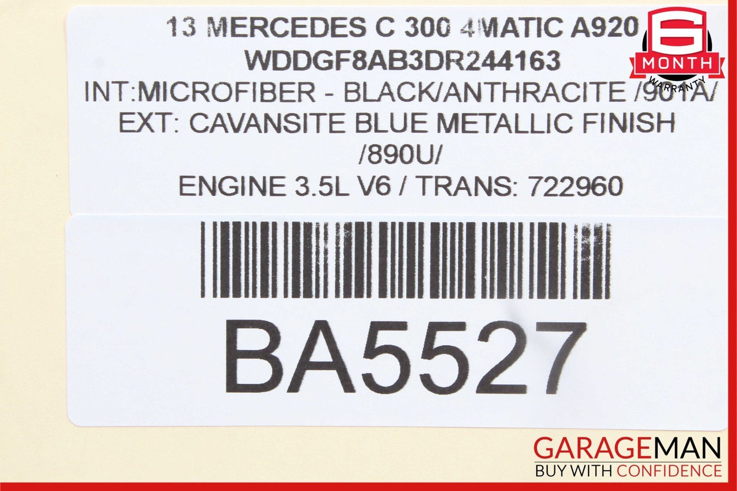 08-18 Mercedes W204 C300 C250 CLS550 Rear Left Side Door Control Module OEM