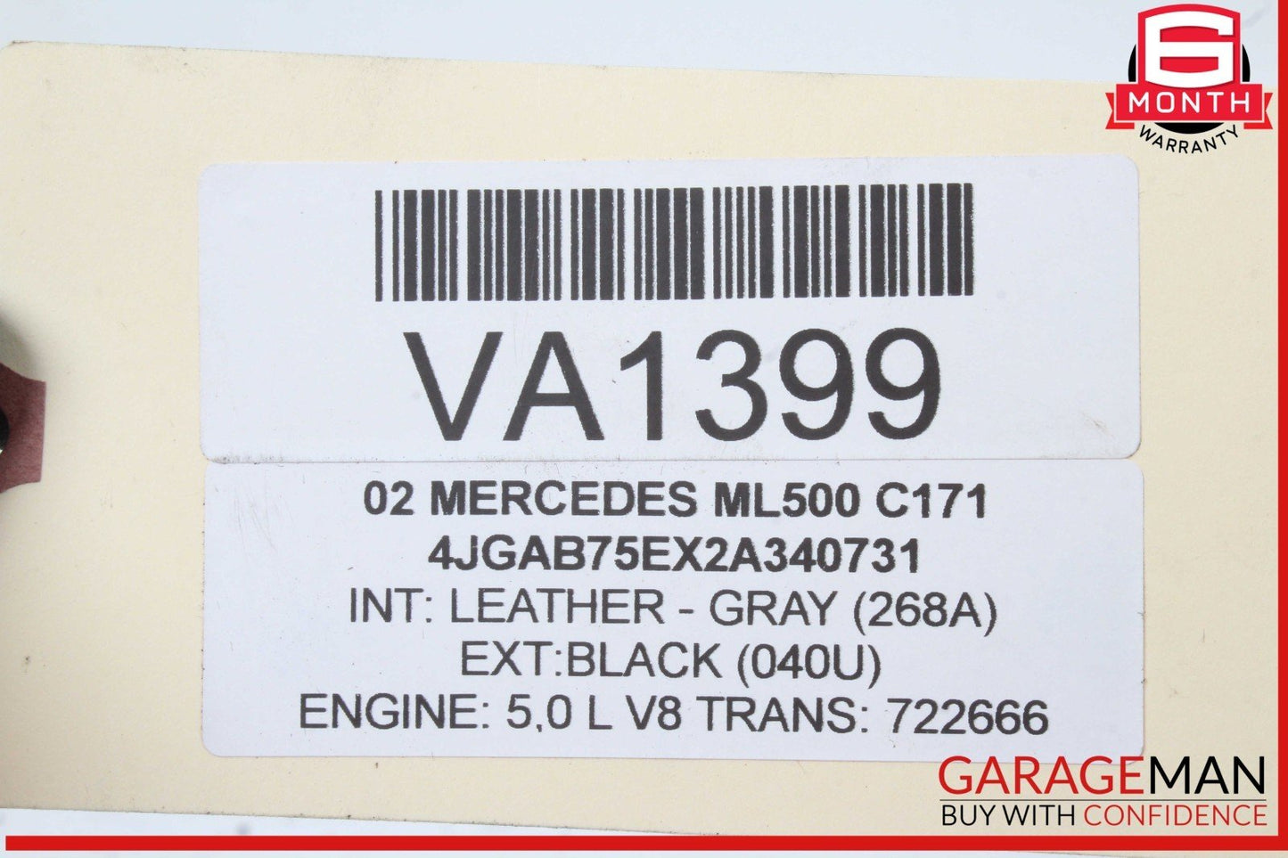 02-05 Mercedes W163 ML500 ML350 Subwoofer Sub Woofer Speaker 1638201002 OEM