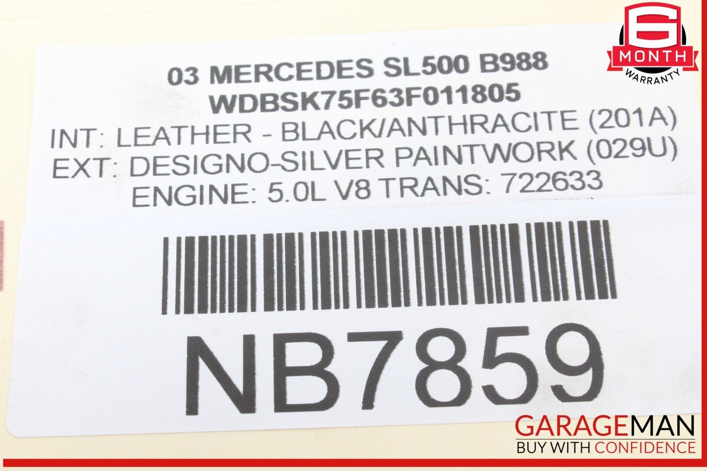 03-08 Mercedes R230 SL500 SL55 AMG Oxygen O2 Sensor Lambda Set of 4 OEM