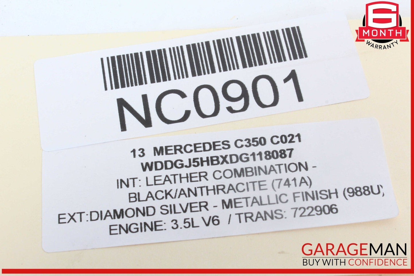 12-14 Mercedes W204 C350 C300 Front / Rear Right Side Exterior Door Handle OEM