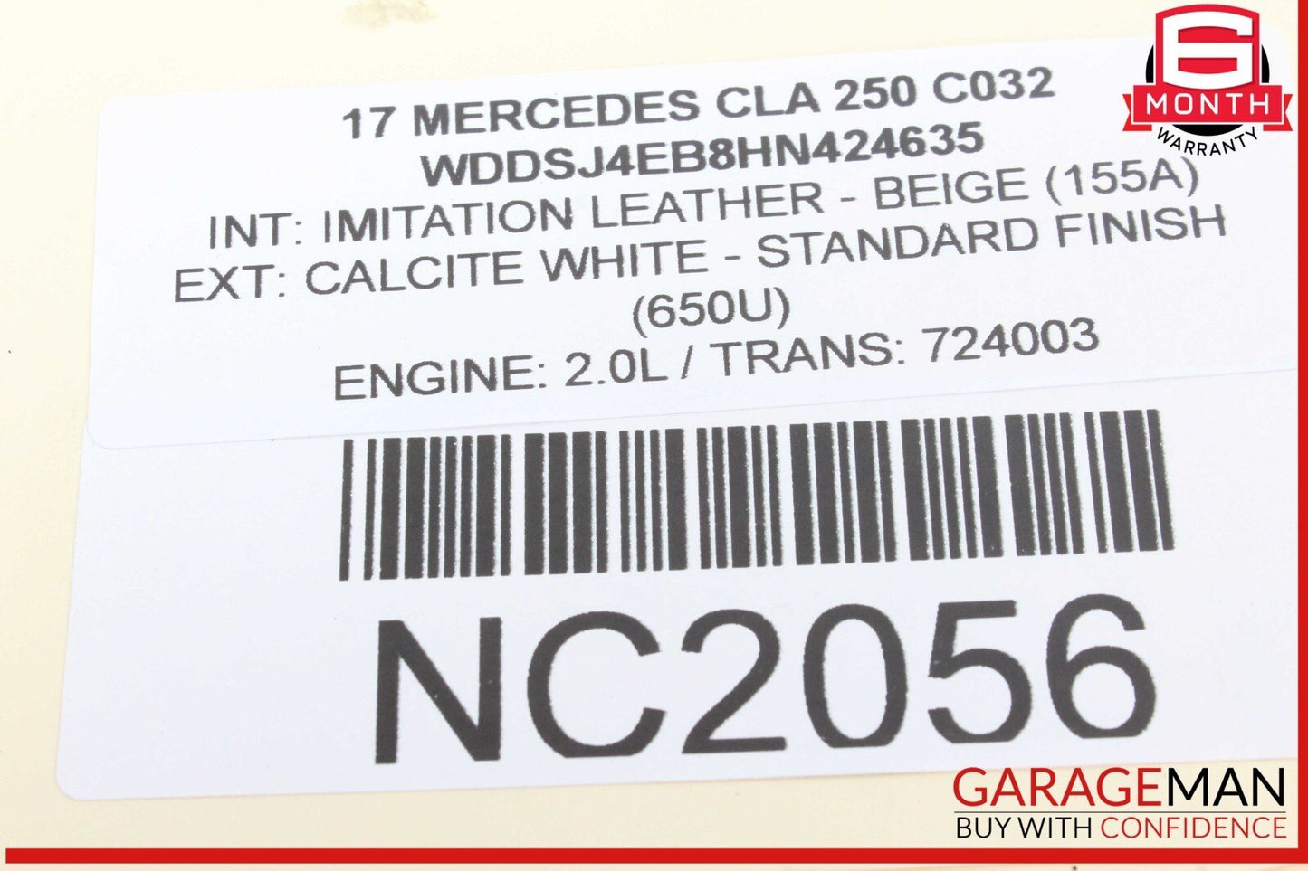 14-19 Mercedes W117 CLA250 Rear Left or Right Upper Control Arm OEM