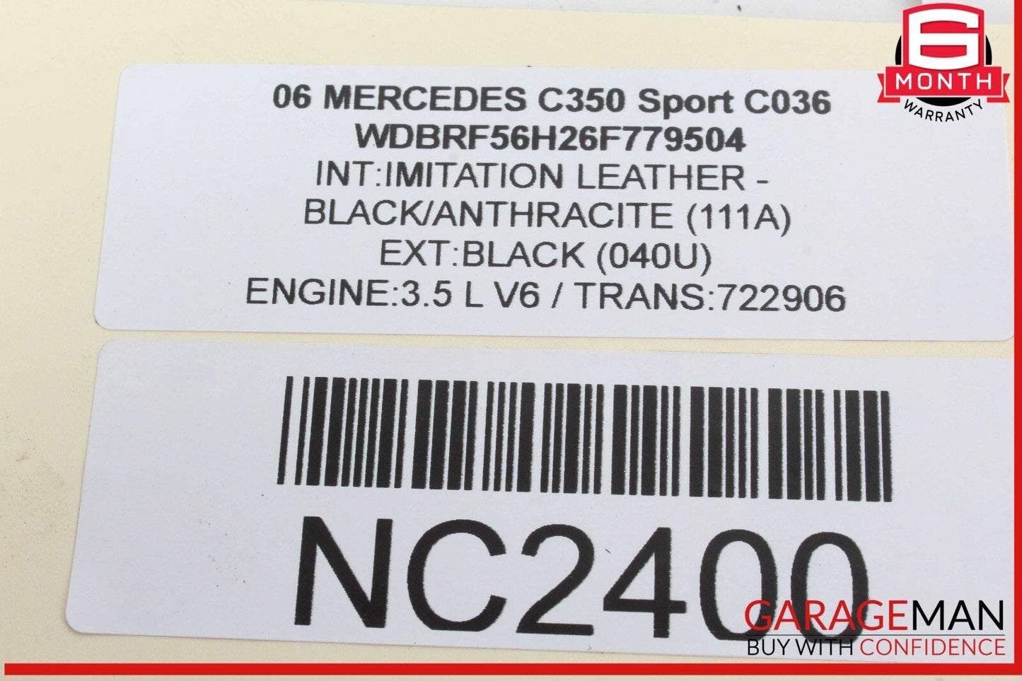 08-17 Mercedes W204 C350 Sport Front Right or Front Left Shock Strut Absorber