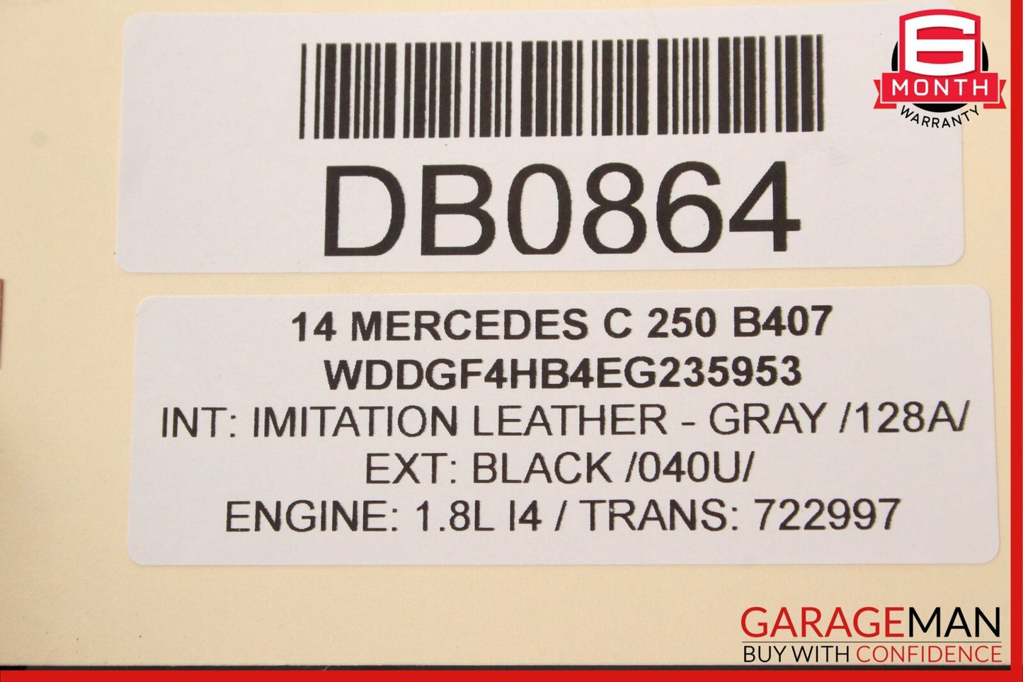12-15 Mercedes W204 C250 SLK250 722.9 7G Automatic Transmission 722.997 OEM 165k