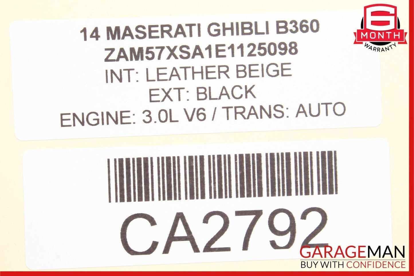 14-17 Maserati Ghibli Steering Column Control Switches Assembly Black OEM
