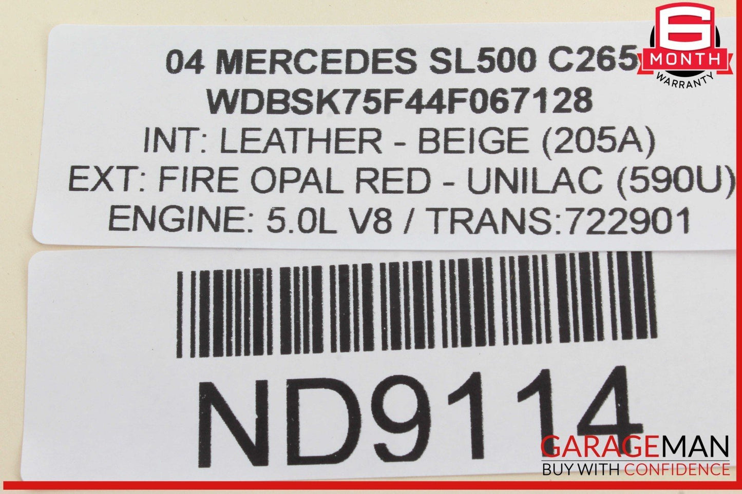 00-12 Mercedes R230 SL500 S500 Seat Vacuum Pump Reservoir Tank 2208050119 OEM