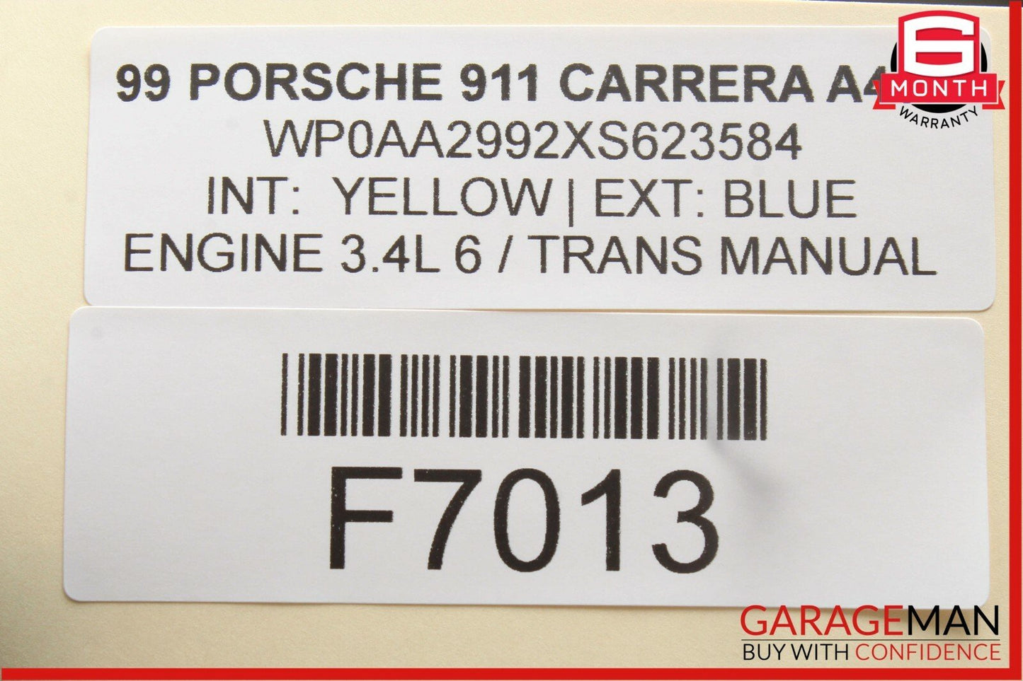 99-05 Porsche 911 Carrera 996 Rear Right Suspension Upper Control Arms OEM